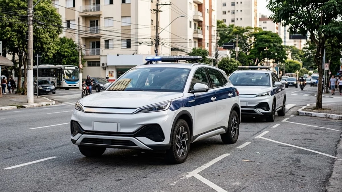 Carros elétricos na segurança pública: onde já são usados e o que muda nas operações 1 Carros elétricos na segurança pública