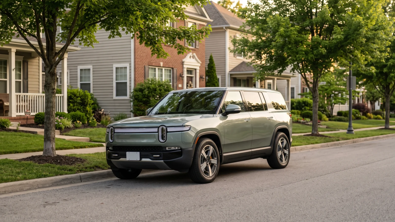 Kia EV3 pode se tornar o elétrico mais vendido da marca nos EUA 1 SUV elétrico compacto estacionado em rua arborizada